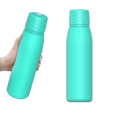 China Fashion 600ML Volume Stainless Steel Outdoor Water Bottle With Music Speaker Folding Wireless Lid for sale