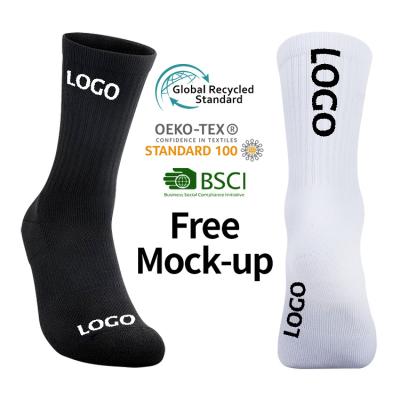 China Custom MOQ Logo Athletic Men's White Tube Women's Sports Socks QUICK DRY for sale