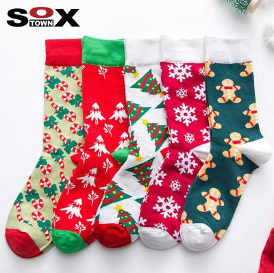 China Cheapest Viable SOXTOWN Items Bulk In Stock Cotton Funny Gift Box Vrew Unisex Christmas Socks For Sale for sale