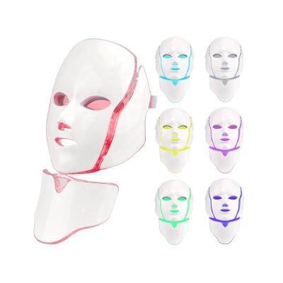 China Acne Treatment Amerke Led Mask Light Therapy Mask, Home Use 7 Color Light Therapy Face Neck Facial Massage Led Mask for sale