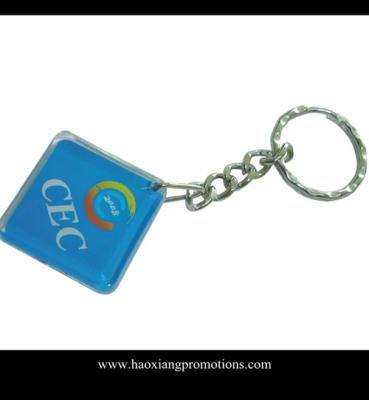 China 2015 Cheap Custom printed clear plastic acrylic keychain wholesale for sale