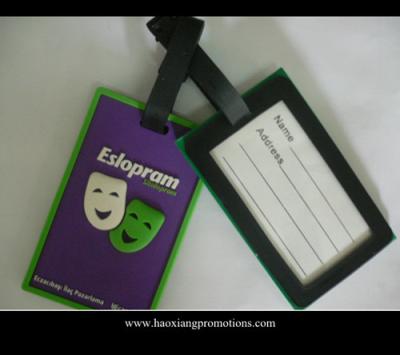 China Hot sale Lovely and Colorful Travel Using Cheap Custom PVC Luggage Tag for sale