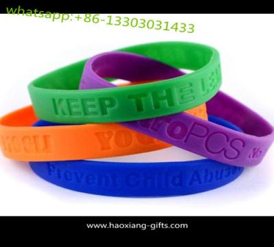 China glow in dark 1/2 inch cheap promotional  custom silicone wristband/bracelet for sale