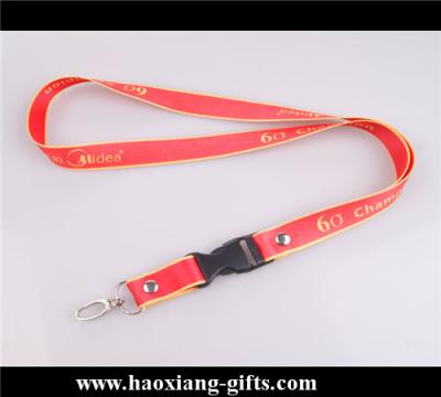 China 20*900mm custom logo with metal buckle Woven Lanyard For Promotion for sale