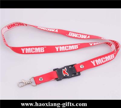 China Hot sale custom 20*900mm polyester sublimation logo red lanyard for sale