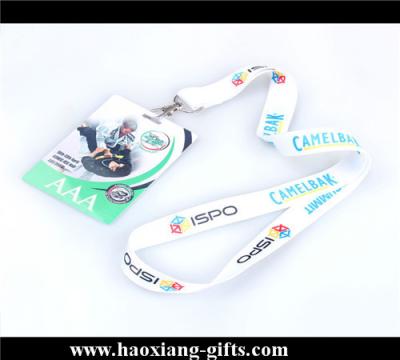 China Custom id card holder nylon printed lanyard with your logo for promotional for sale