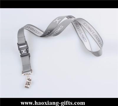 China Factory custom 20*900mm sublimation logo polyester lanyard with breakaway buckle for sale