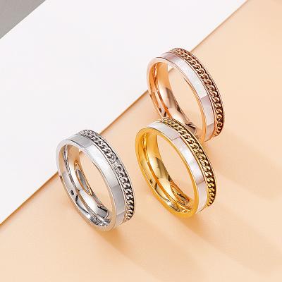 China Ring For Women Jewelry Titanium Steel Ring Simple Fashion TRENDY New Arrival Newest for sale