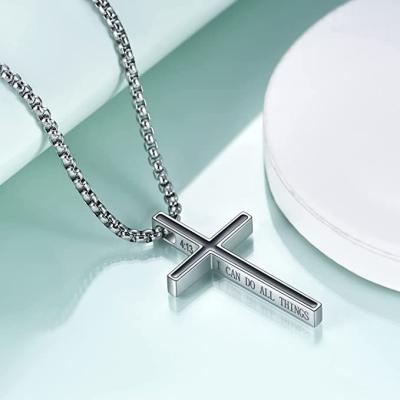 China China Quality FASHIONABLE Custom Made Stainless Steel Pendants Amazing Cross Necklace for sale