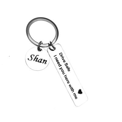 China China Supplier FASHIONABLE Promotion Campaign Key Chain Stainless Steel Pendants Hot Safe Key Ring Pendant for sale