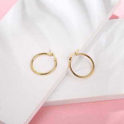 China FASHIONABLE Wholesale Quality Stable Earrings Fashion High Fashion Circle Titanium Jewelry for sale