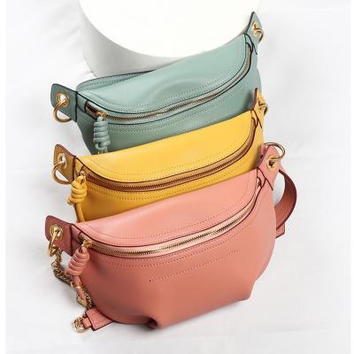 China 100% Eco-friendly High Quality Leather Sling Bag Cross - Genuine Leather Body Chest Cross - Body Cowhide Leather Messenger for sale