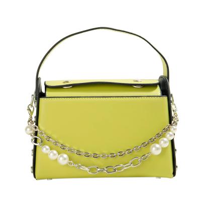 China 100% eco-friendly two styles bead fashion girls chic handbag small cross shoulder bag for women for sale