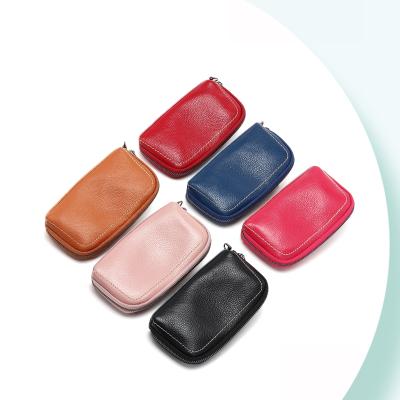 China Anti-theft Women's Small Wallet Ladies Real Leather Bifold Bracelet With Card Holder Coin Purse for sale