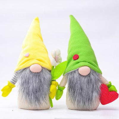 China Mother's Day Nweish Vlovelife Handmade Mother's Day Gnomes Spring Flowers Faceless Gnome Plush Doll Ornaments for sale