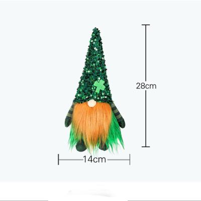 China Rudolph Party Furniture Decorations Custom St Patrick's Day Decoration Factory Supply Indoor Cute Plush Doll for sale