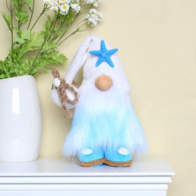 China Decor Handmade Rudolph Faceless Doll Creative Standing Gnome Ornaments Elf Plush Figurines Ocean Festival Gift Desktop Decoration for sale