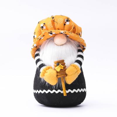 China Family Indoor Handmade Festival Handmade Festival Gnome Decoration Indoor Elf Leader Bee Decoration Cotton Plush Toy Rustic Cute Doll for sale