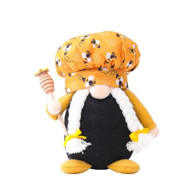 China Family Indoor Handmade Festival Present Custom Gnome Decoration Indoor Elf Leader Bee Decoration Plush Toy for sale