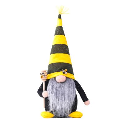 China Home Decorations Soft Custom Logo Plush Doll Plush Doll Party Backdrop Bee Festival Decoration Plush Gnome Doll for sale