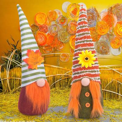 China Gnome 2022 Autumn Sunflower Plush Harvest Festival Holiday Decorations Polyester for Festival Gift Holiday Farm Home Decorations for sale