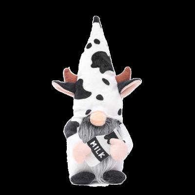 China Indoor Dwarf Cow Cartoon Festival Harvest Decoration Cloth Gnome Faceless Pattern Decoration Doll for sale