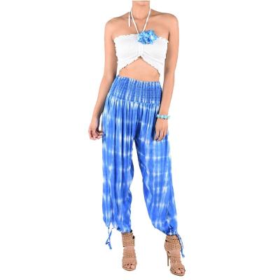 China QUICK DRY Popular Women's Clothing Boho Dye Tie Long Pants Women's Design Casual Pants for sale