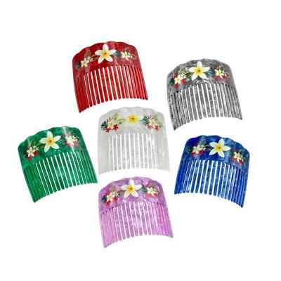 China Decoration Hot Spots 2022 New Years Comb Design Acrylic Hair Accessories Hair Products For Women Girls for sale