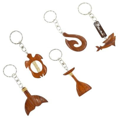 China Promotional Gift Personalized Wooden Keychain Logo Hand Painting Key Holder Souvenir Gift Custom Keychain for sale