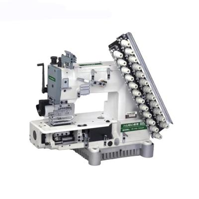 China Garment Shops Most Popular Multi-needle Machine Double Chain Small Square Head Silver Type Sewing Machine for sale