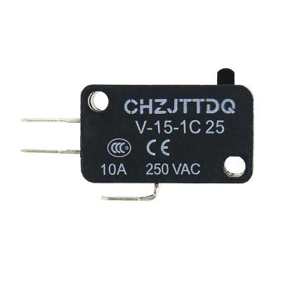 China Micro Switch V-15-1C25 CHZJTTDQ V-15-1C25 Travel Switch 10A Dot Silver Limit Switch for sale