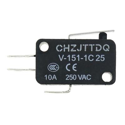 China Micro Switch V-151-1C25 CHZJTTDQ V-151-1C25 Travel Switch 10A Dot Silver Limit Switch for sale