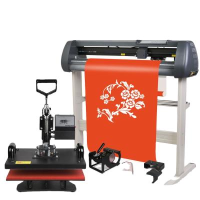 China 6In1 Digital Heat Press Transfer Combo Sublimation Machine With 34Inch Cutting Plotter Freeware 870mm for sale