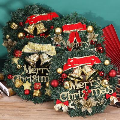 China Christmas home decorative decorations garlands collection festival decoration artificial Christmas wreath for sale