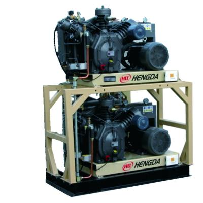 China Medium Pressure OIL-LESS Piston Air Compressor Unit Three Stage Variety Capacity 1.0 m^3/min 4.0 Mpa 11 Kw for sale