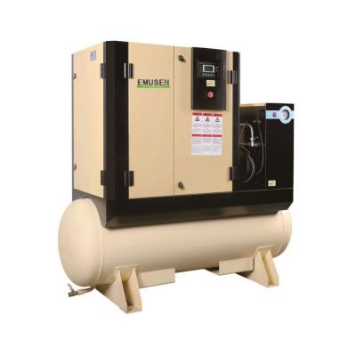 China Full Lubricated Widely Used Set Screw Air Compressor With Reservoir & Dryer & Filters For Auger 8 Bar 37 Kw 6.5 M^3/min for sale