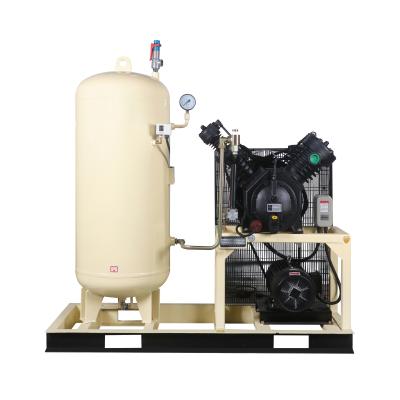 China OIL-LESS High Pressure Piston Air Compressor With Tank 0.7 m^3/min 3 Mpa 7.5kw Pet Blowing Machine Use for sale