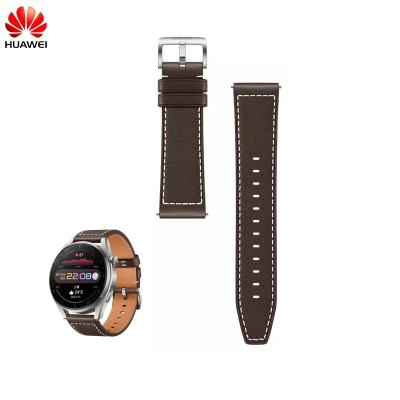 China 22mm Fashion Calfskin High Quality Quick Release Pro Leather Strap Huawei Watch 3 Genuine Leather Strap Watch 3 for sale