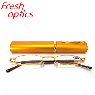 China For Classic Cheap Magnetic Reading Glass Pen Men Reading Glasses With Case Spectacle Frames Made In China for sale