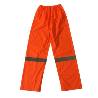 China High Visibility 170T Waterproof Polyester PVC Bachelor's Rainwear Waterproof And Windproof Mens Rain Pants for sale