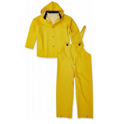 China Cheap Azo Free Mens PVC/Polyester Raincoats 0.28mm Bachelor's Industrial Rainsuit Set for sale