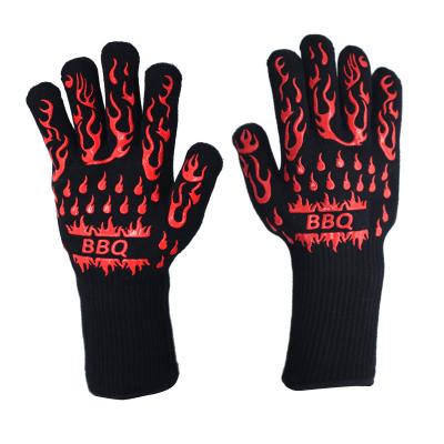 China Brand Customized Barbecue Oven Glove Extreme Heat Resistant Glove Heat Resistant for sale