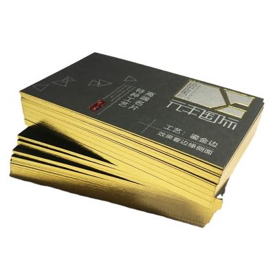 China Jieyou Logo Luxury Gold Foil Color Edge Custom Hot Stamping Painting Business Card Business Card for sale