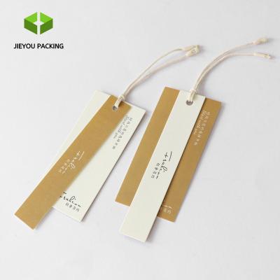 China Jieyou Sustainable High End Custom Apparel Label For Girls Fashionable Jeans With Own Logo Hangtag for sale