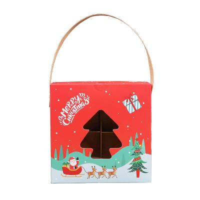 China Jieyou Recyclable Holiday Candy Treats Gift Christmas Candy Gift Box Christmas Gift Box for sale