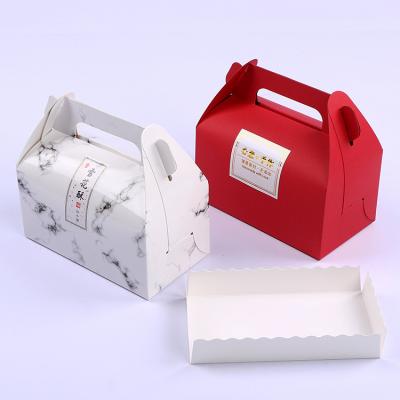 China Sustainable Barn Style Jieyou Packaging Box Takeout Recyclables Folded Take Out Boxes With Tamper Resistant Tape Sticker for sale