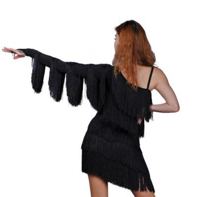 China Dress Latin Dance Practice Fringed Skirt Dance Dress Women Latin Tights for sale