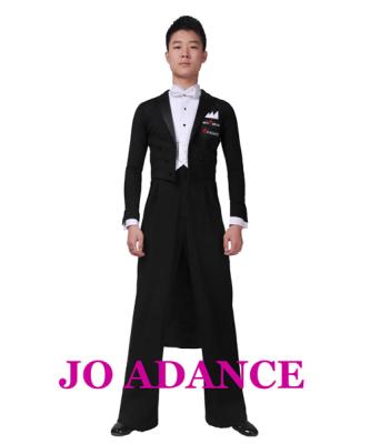 China Sets Ballroom Competition Tail Suit Man Evening Suit Black Code for sale