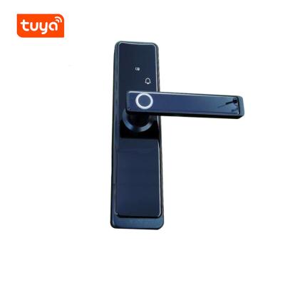 China Anti-peep Code Smart Home Hotel Door Lock Residence Tuya Fingerprint Passcode Card Wifi Smart Lock for sale