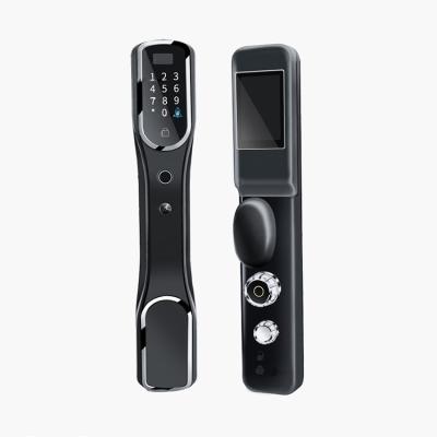 China Apartment Smart Home Wifi Digital Video Camera Fingerprint Password Card Key Door Lock With Usmart Vanish for sale